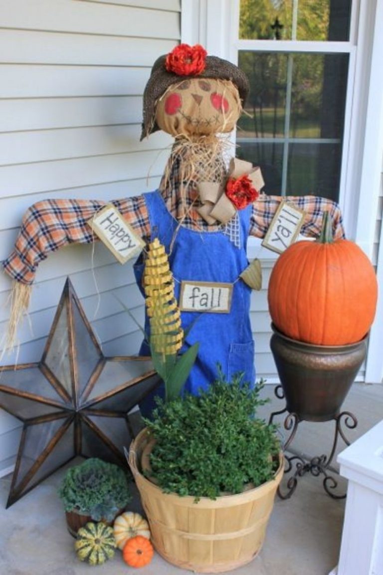 How To Diy Scarecrow Ideas For Fall Yard Page Of