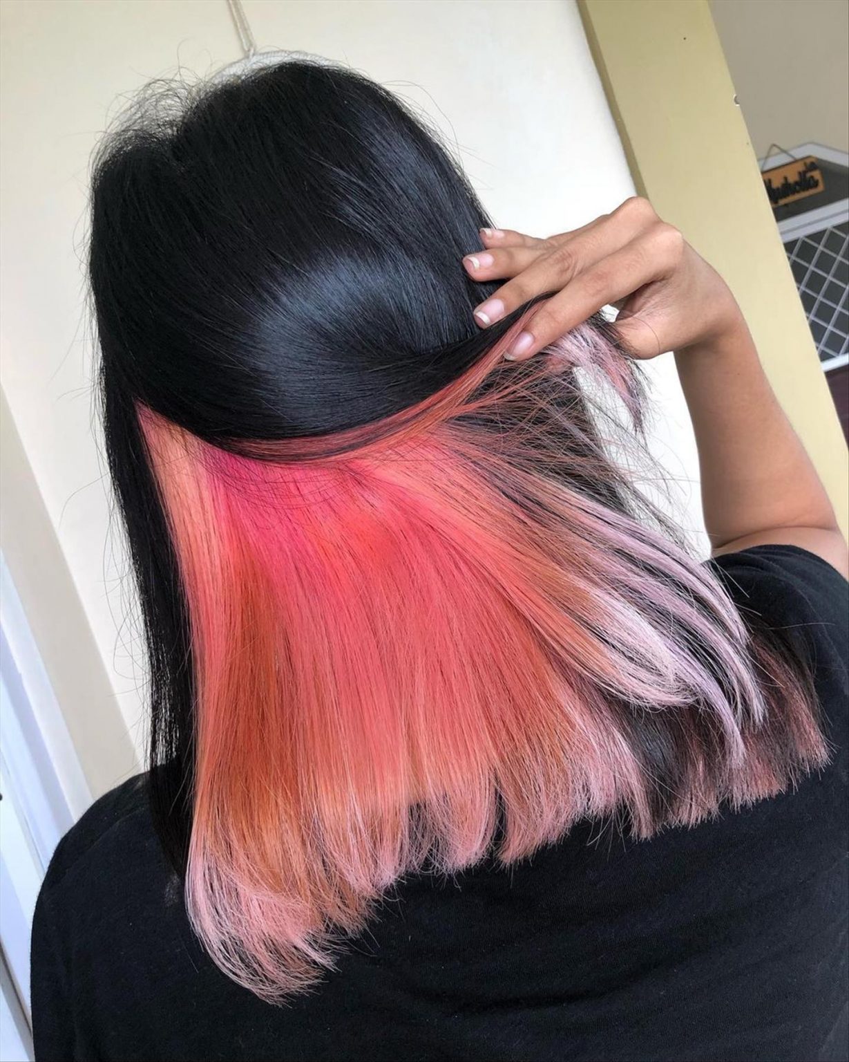 Best Peekaboo Hair Color Ideas Underneath Color To Be Cooler