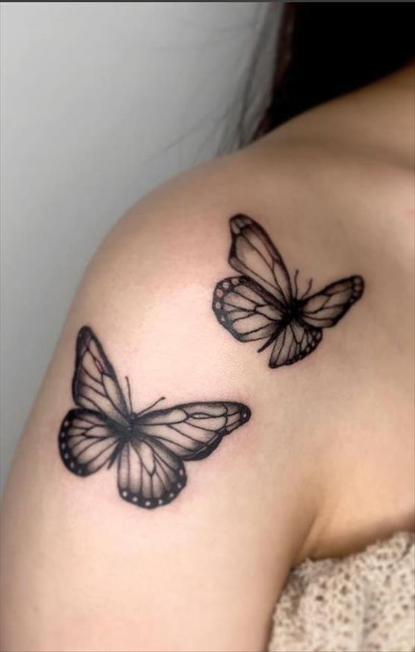 43 Unique styles of female butterfly tattoos - Cozy living to a