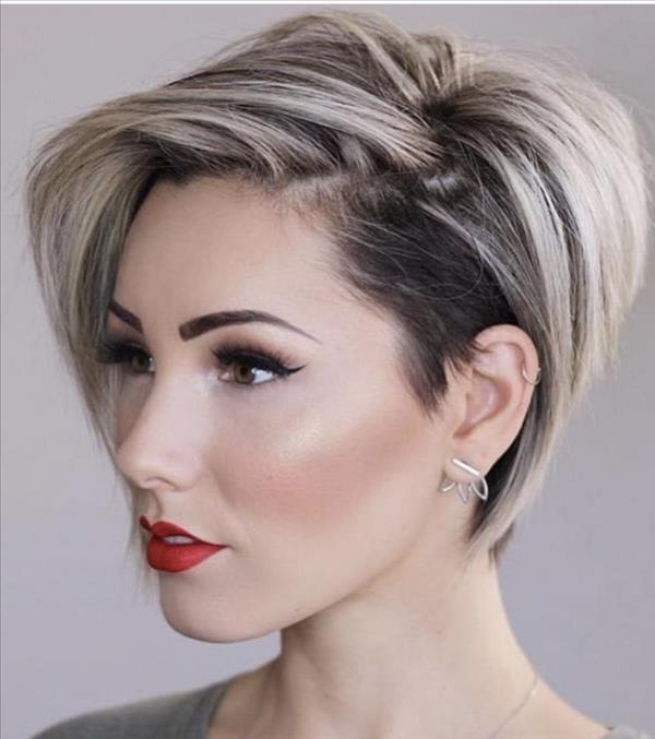 Chic short pixie hairstyle design