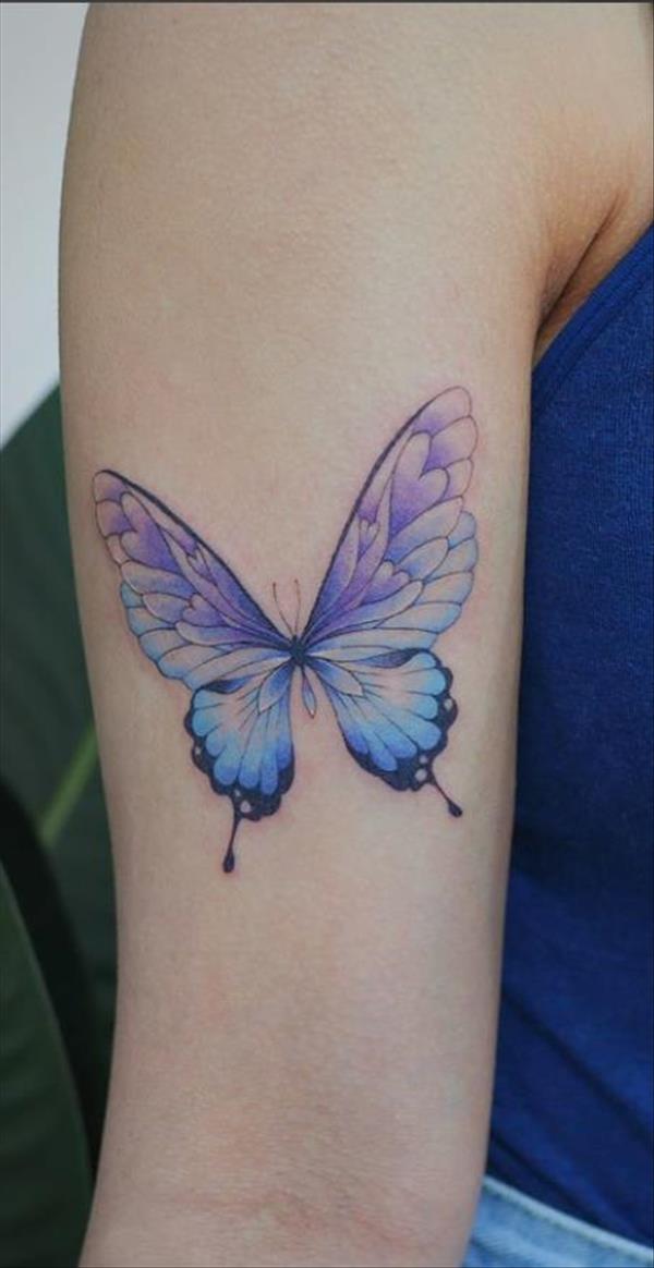 43 Unique styles of female butterfly tattoos - Mycozylive.com