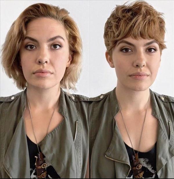 Chic short pixie hairstyle design