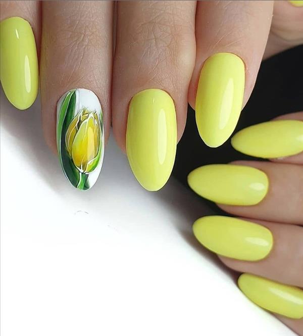 52 short flower nails design you can not resist this summer, pretty and ...