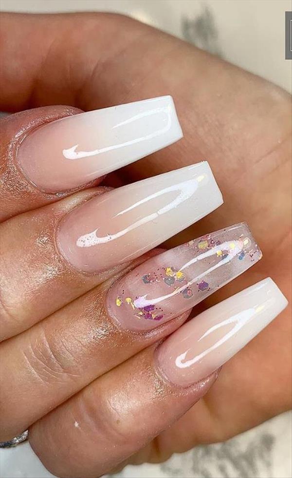 55 Great Ombre Coffin Nails Design Shines Your Summer Mycozylive Com