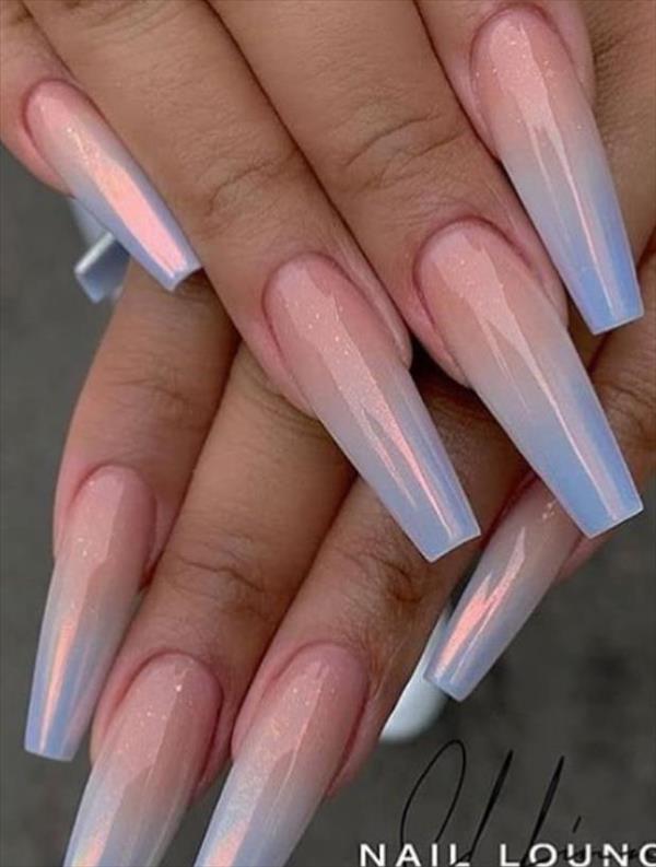 55 Great ombre coffin nails design shines your summer - Cozy living to