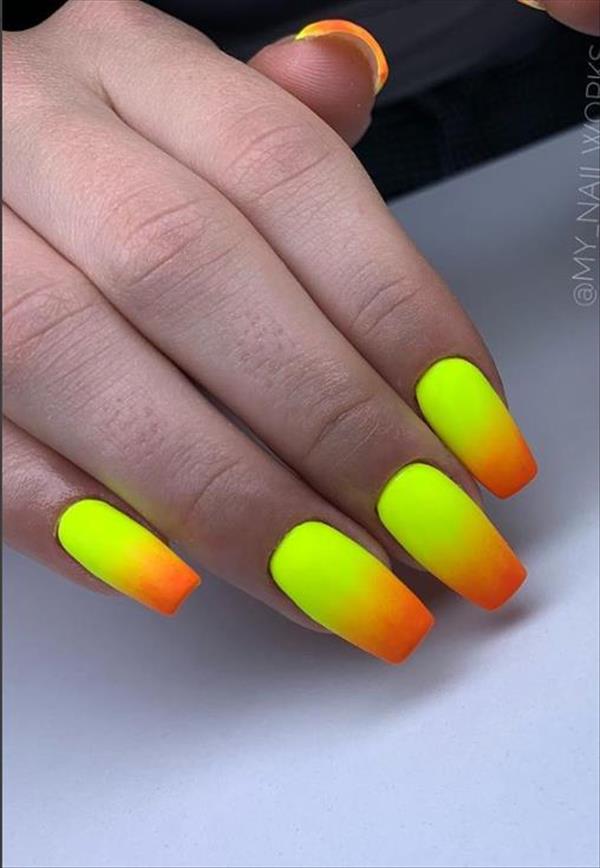 55 Great ombre coffin nails design shines your summer - Mycozylive.com