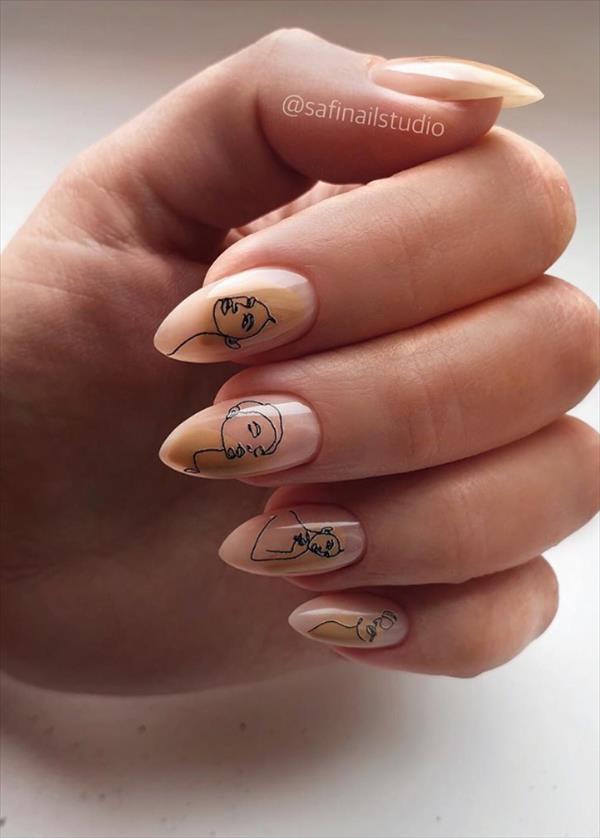 52 short flower nails design you can not resist this summer, pretty and