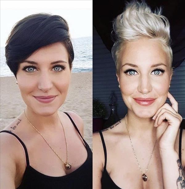 Chic short pixie hairstyle design