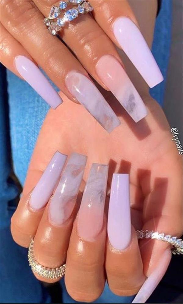 59 Hottest Gel coffin nails design to rock your Summer 2020