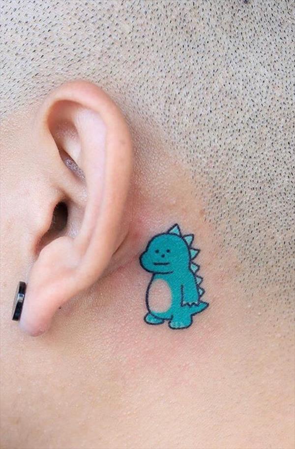 2020 Fashionable Female Tattoo Designs Behind The Ear - Cozy living to ...