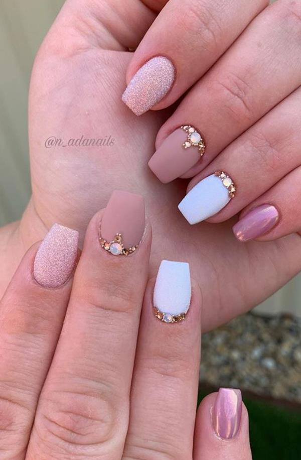 Chic Matte Short Square Nails For Summer, elegant and show your