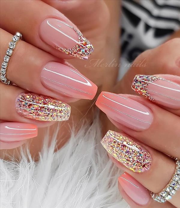 2020 Trendy gel coffin nails design this Summer, elegant and beautiful ...