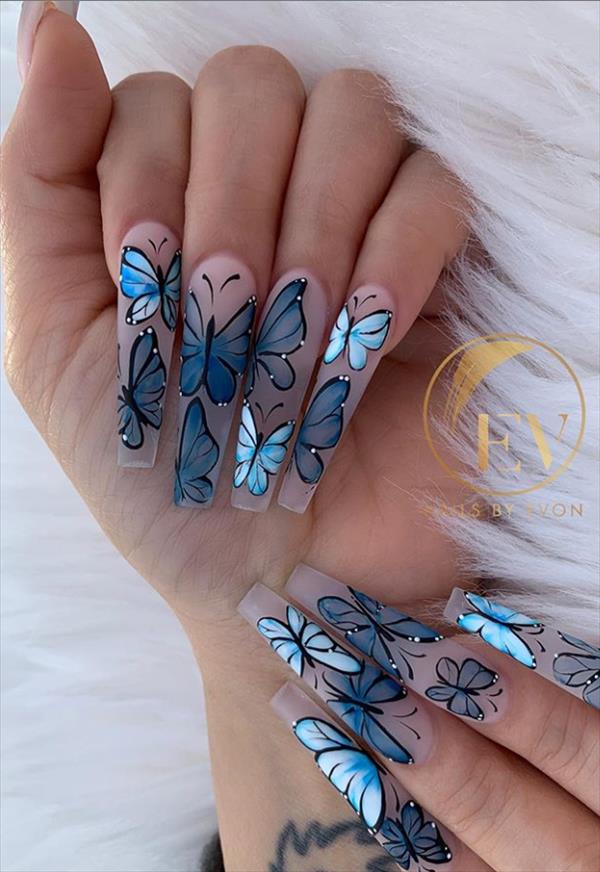 27 Gorgeous Acrylic coffin nails ideas to inspire you this Summer