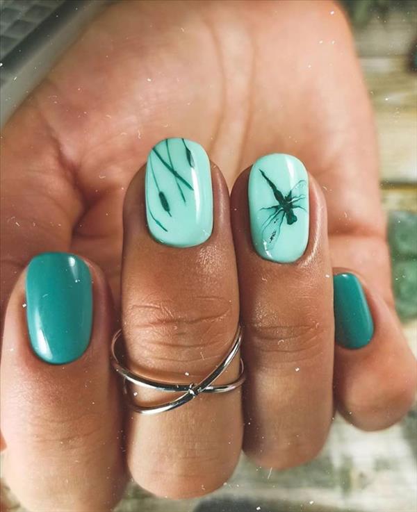 30 Trendy Summer short square nails design ideas that brings good luck ...