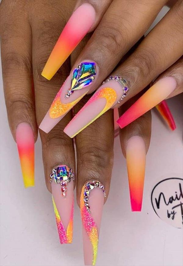 27 Gorgeous Acrylic coffin nails ideas to inspire you this Summer ...