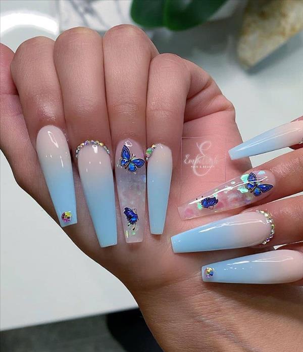 27 Gorgeous Acrylic coffin nails ideas to inspire you this Summer ...