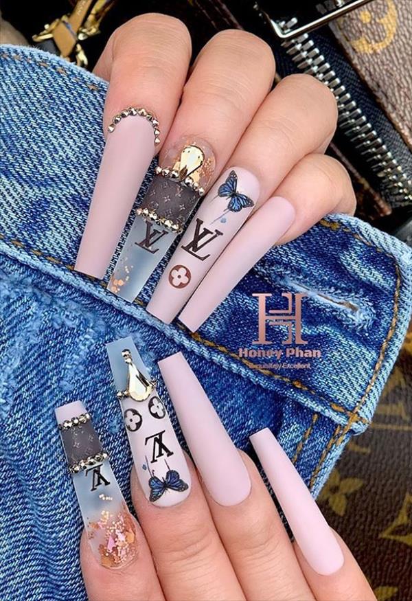 2020 Trendy gel coffin nails design this Summer, elegant and beautiful