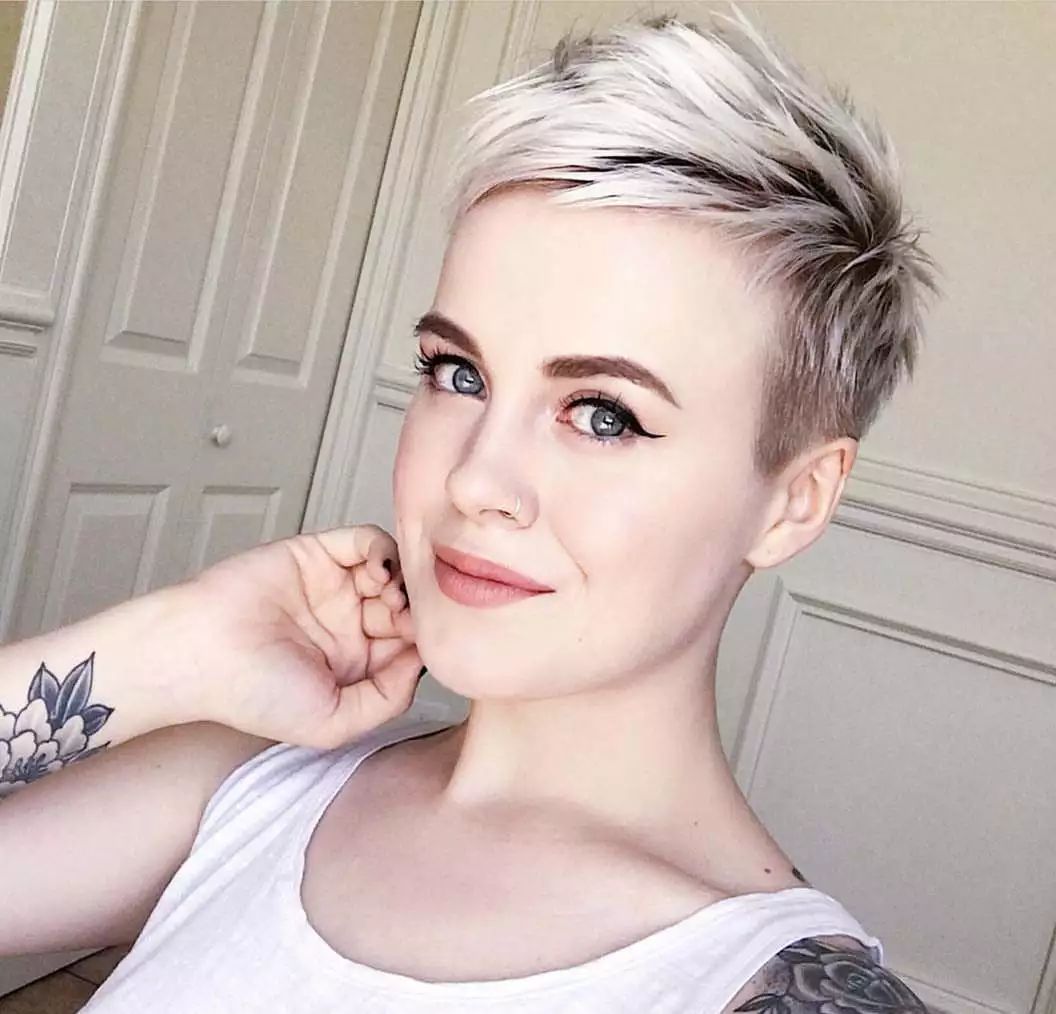 Simple and delicate super short hair for girls - Mycozylive.com