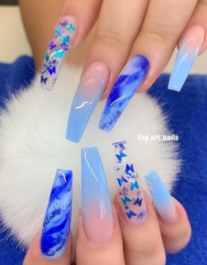 5 Blue Nail Designs for Summer - Paisley & Sparrow