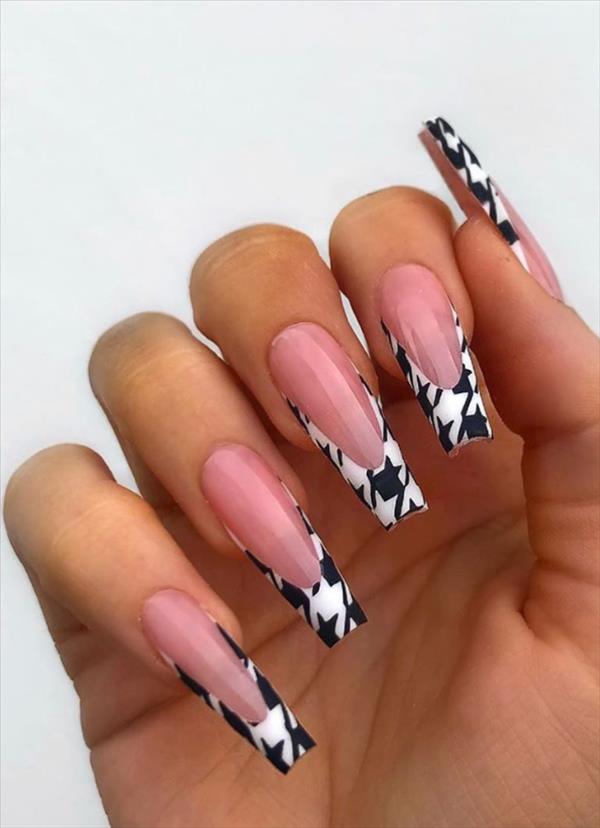 Awesome trendy gel coffin nails to cool your summer nail