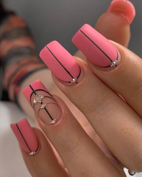 2020 trendy nails polish color ideas for short square nails - Mycozylive.com