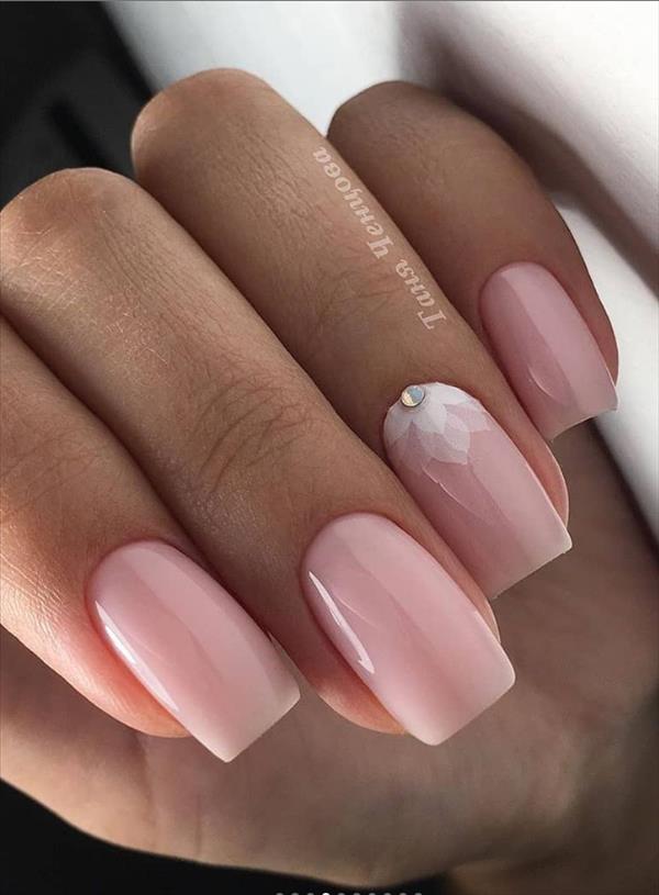 2020 trendy nails polish color ideas for short square nails - Cozy