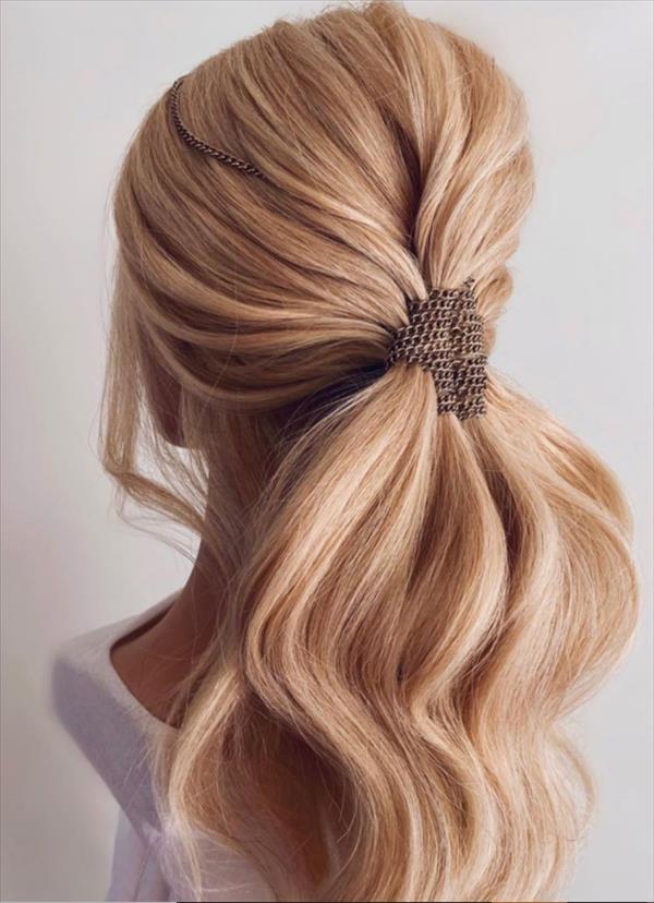 Cool Ponytail Hairstyle Design For Medium Length Hair Mycozylive Com