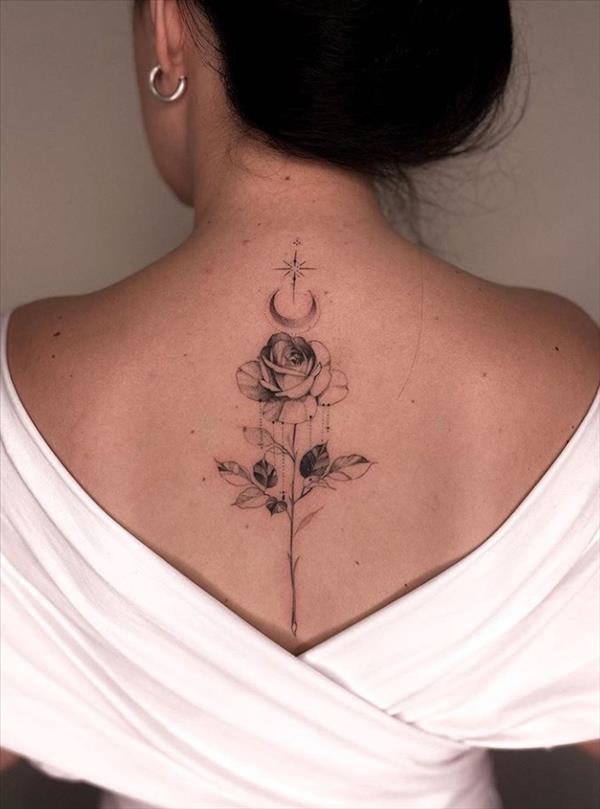 21 Pretty back tattoos for women inspirations - Mycozylive.com