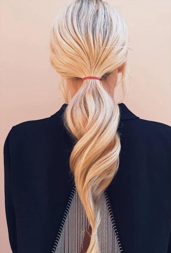 26 cool ponytail hairstyle design for medium-length hair – Pin-Martic