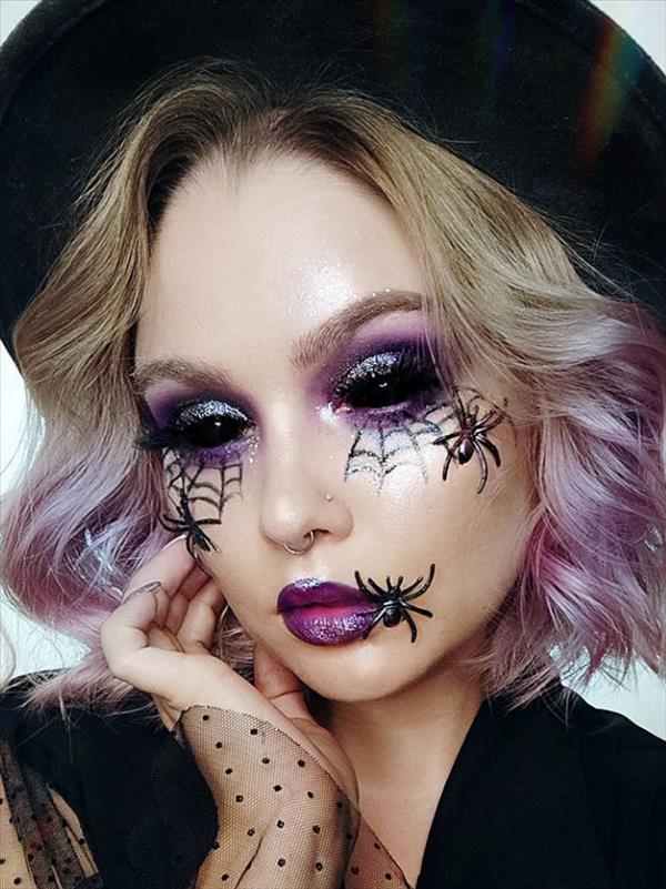 23 Cute Halloween face and Halloween makeup ideas for beginners - Cozy