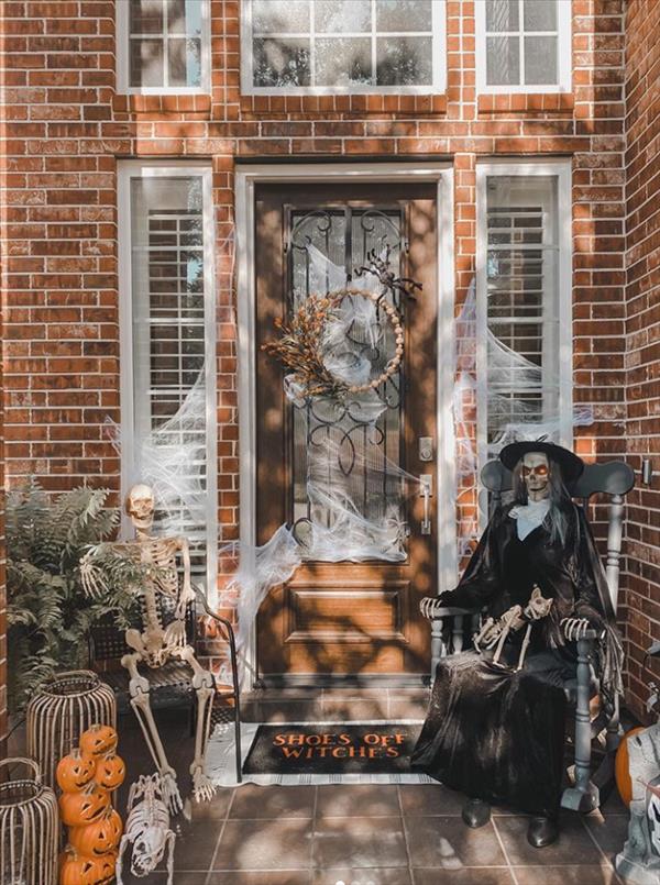 38 spooky Halloween decoration ideas with skeleton and skull DIYs ...