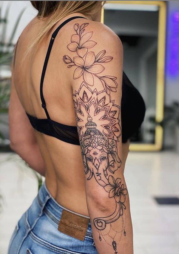 50 Fabulous flower tattoo design in right tattoo placement ideas for ...