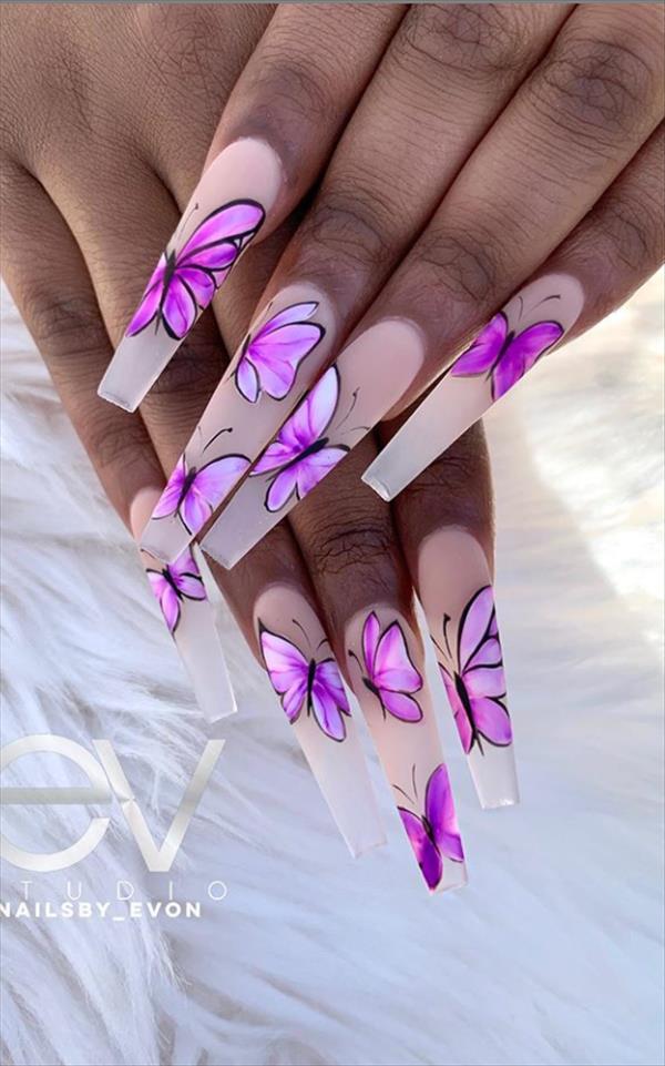 Nails design | Elegant acrylic coffin nails design to get pretty fall ...