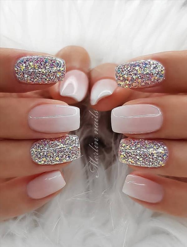 35 Awesome short square nails for natural Spring nails - Mycozylive.com