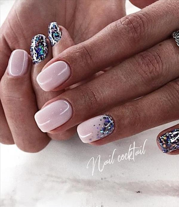 35 Awesome short square nails for natural Spring nails - Mycozylive.com