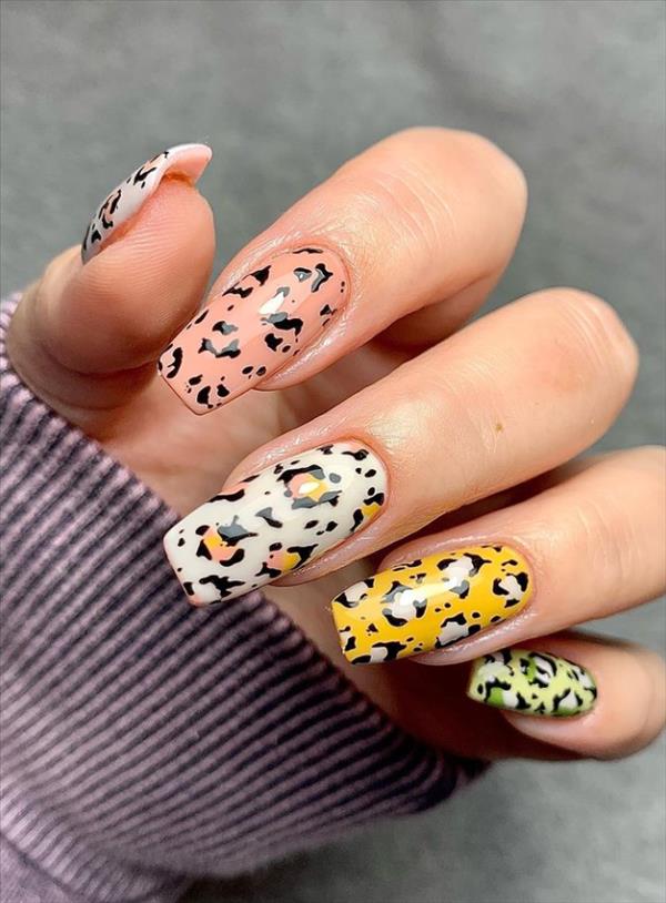 46 Chic Leopard print nails design to be hot 2021! - Cozy living to a ...