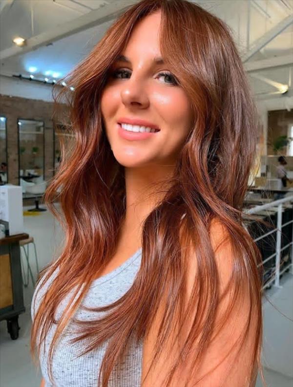 25 Curtain bangs long hairstyles Ideas to light up your days! - Cozy