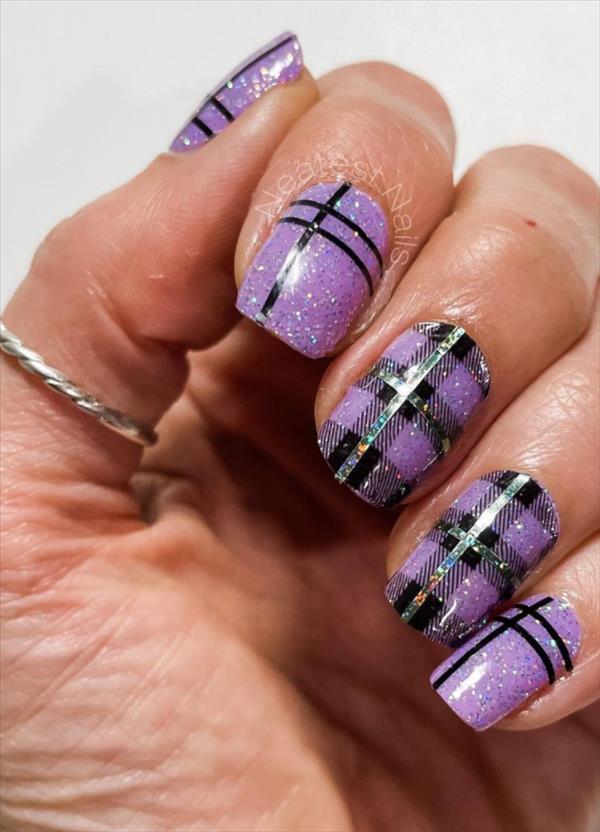 How to make plaid nails? Let's diy plaid nails 2021!