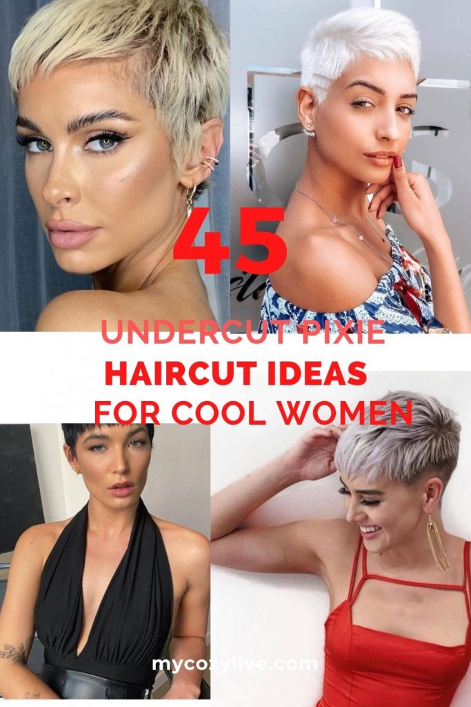 Best Undercut pixie haircuts for cool women