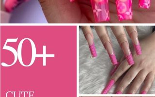 acrylic pink coffin nails design ideas to try 2021!