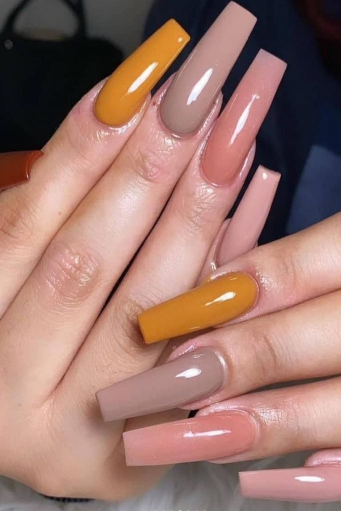 one color nails