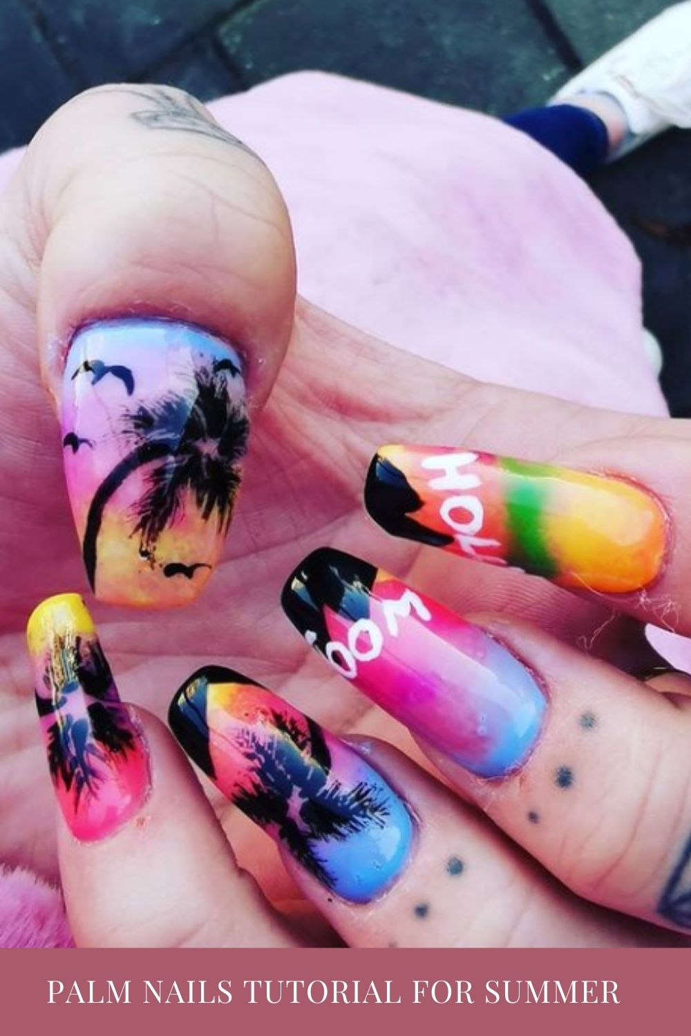 Awesome Palm Nails Designed To Try This Summer in 2021