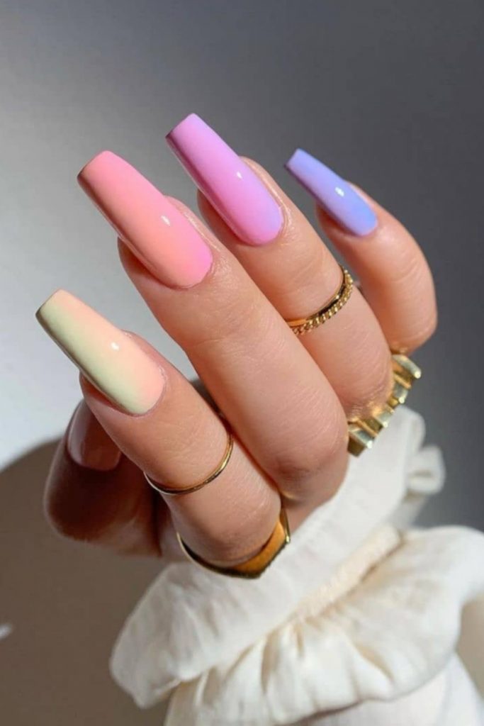 Best acrylic pink coffin nails design ideas to try 2021!