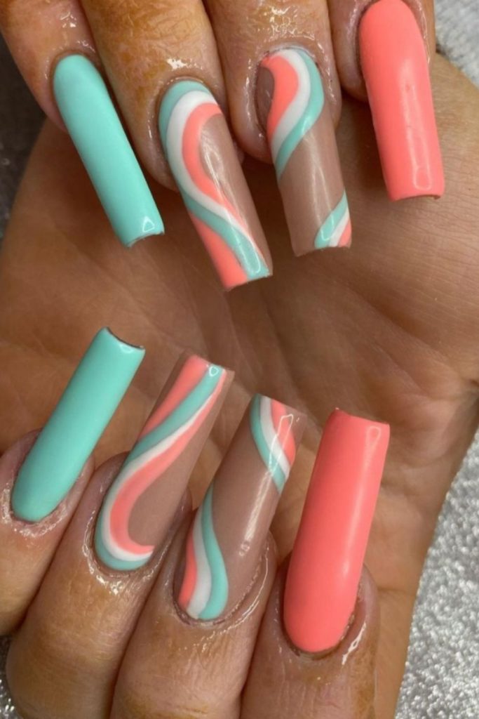 Best acrylic pink coffin nails design ideas to try 2021!