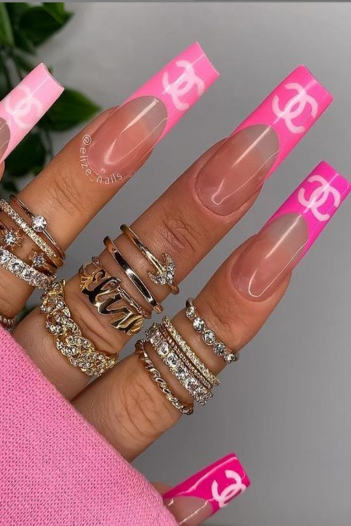 Best acrylic pink coffin nails design ideas to try 2021!