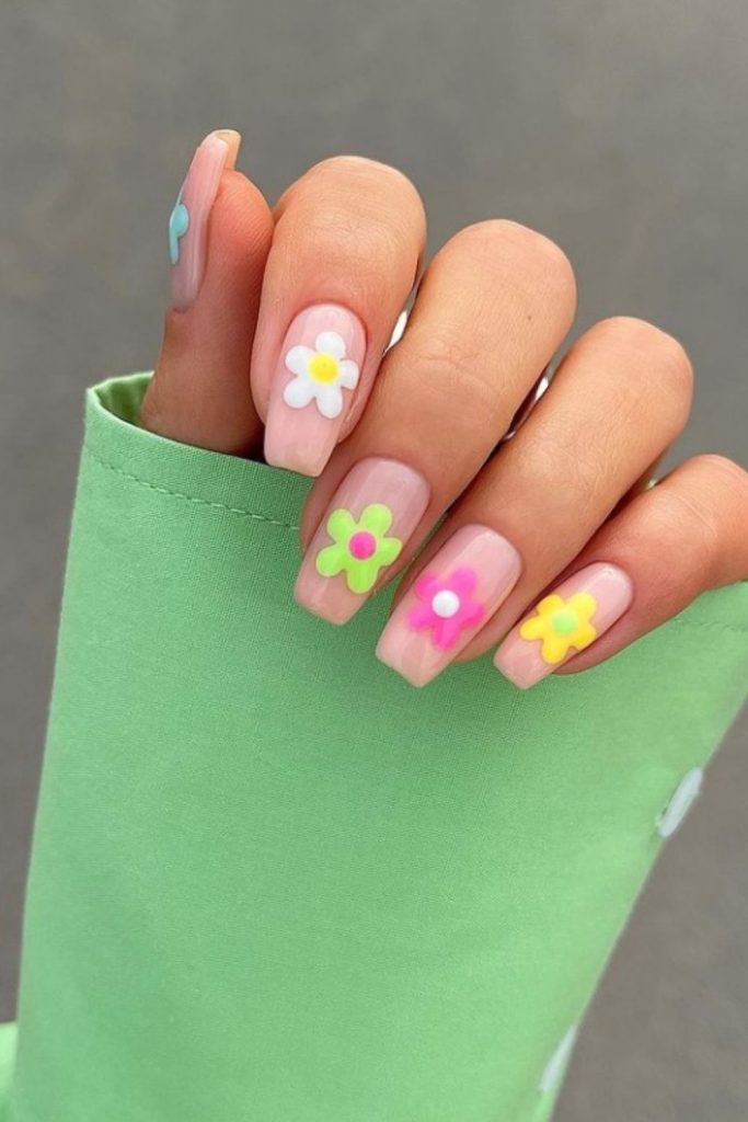 Natural short square nails designs 2021 You'll love in Summer!