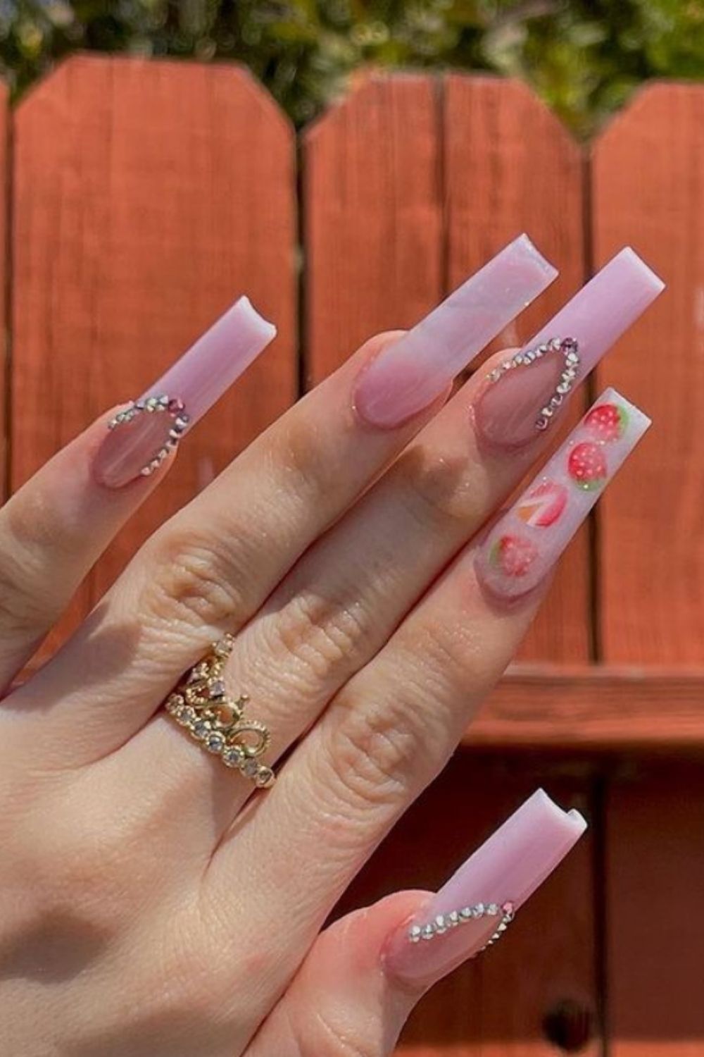 50 Best Acrylic Pink Coffin Nails Design Ideas To Try 2021