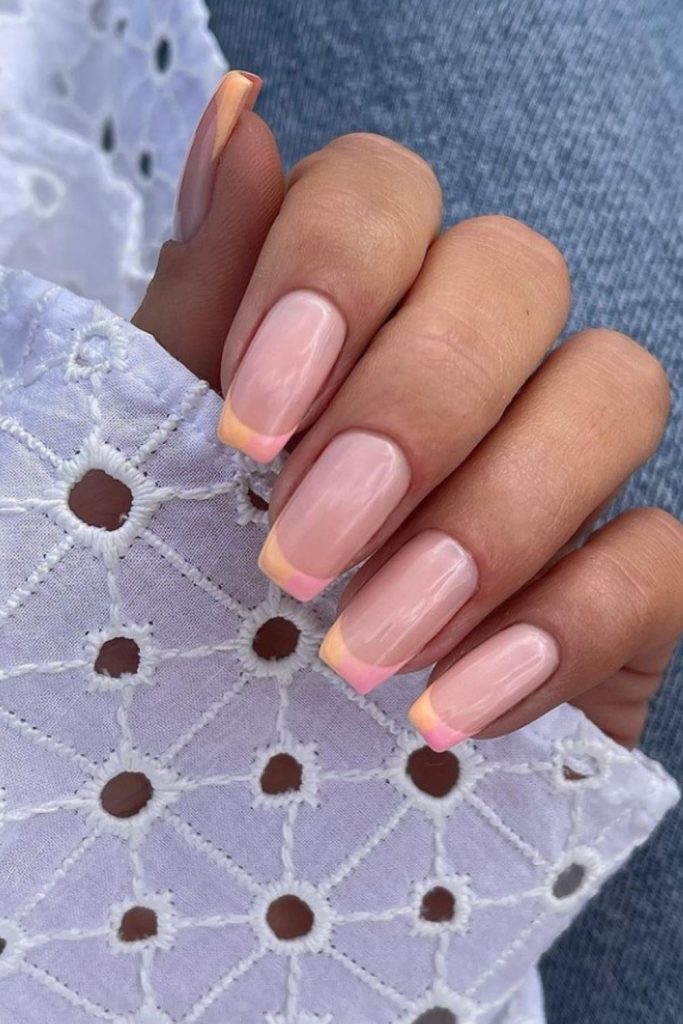 Natural short square nails designs 2021 You'll love in Summer!