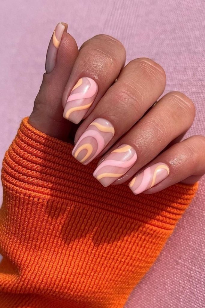 Natural short square nails designs 2021 You'll love in Summer!