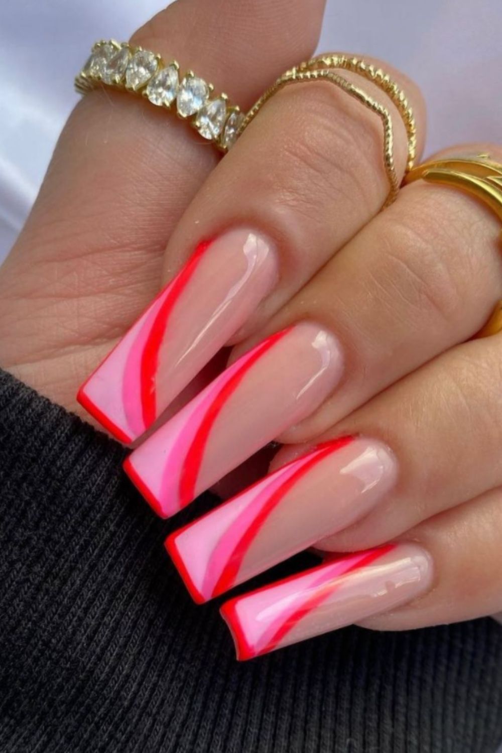 50 Best Acrylic Pink Coffin Nails Design Ideas To Try 2021 